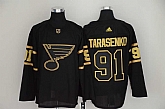 Blues 91 Vladimir Tarasenko Black Gold Adidas Jersey,baseball caps,new era cap wholesale,wholesale hats